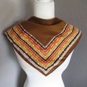 Brown striped scarf